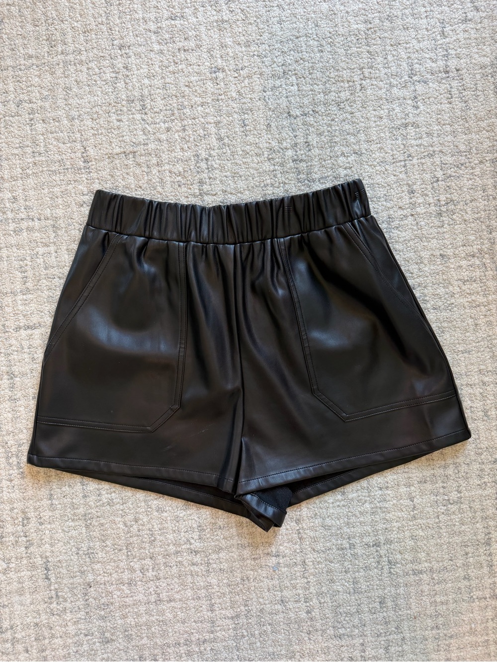 Willa Story Leather Shorts